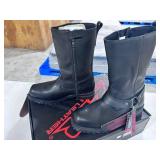 Z-1R Premium Leather Motorcycle Boots Size 11