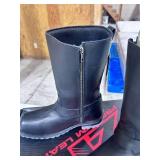 Z-1R Premium Leather Motorcycle Boots Size 11.5