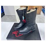 Z-1R Premium Leather Motorcycle Boots Size 8.5