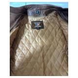 ALLSTATE LEATHER Men’s Cafe Brown Vented Touring Jacket Size 40