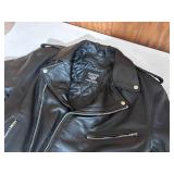 Allstate Leather Buffalo Leather Motorcycle Jacket Size 42