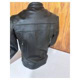 ALLSTATE Leather Road Rider Jacket durable buffalo leather vented front -Size 42