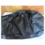 Allstate Leather Black Buffalo Leather Motorcycle Jacket - Size 58