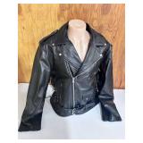 Allstate Leather Buffalo Leather Motorcycle Jacket- Size 54