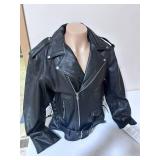 Allstate Leather Buffalo Leather Motorcycle Jacket- Size 52