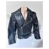 Allstate Leather Buffalo Leather Motorcycle Jacket- Size 44
