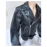 Allstate Leather Buffalo Leather Motorcycle Jacket- Size 44