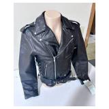 Allstate Leather Buffalo Leather Motorcycle Jacket- Size 40