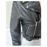 Allstate Leather Buffalo Leather Motorcycle Jacket- Size 40