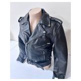 Allstate Leather Buffalo Leather Motorcycle Jacket- Size 40