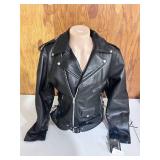 Allstate Leather Buffalo Leather Motorcycle Jacket- Size 46