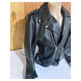 Allstate Leather Buffalo Leather Motorcycle Jacket- Size 46