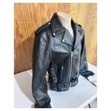 Allstate Leather Buffalo Leather Motorcycle Jacket- Size 46