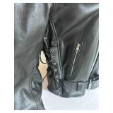 Allstate Leather Buffalo Leather Motorcycle Jacket- Size 46