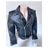 Allstate Leather Buffalo Leather Motorcycle Jacket- Size 38