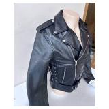 Allstate Leather Buffalo Leather Motorcycle Jacket- Size 40