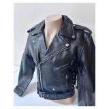Allstate Leather Buffalo Leather Motorcycle Jacket- Size 40