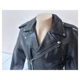 Allstate Leather Buffalo Leather Motorcycle Jacket- Size 40
