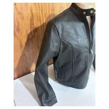 Allstate Leather Black Leather Motorcycle Jacket- Size 3XL