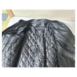 Allstate Leather Black Leather Motorcycle Jacket- Size 40