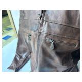 ALLSTATE Leather Men’s Cafe Brown Vented Touring Jacket Size 54
