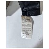 All-State Leather Black Leather Motorcycle Jacket - Size Small