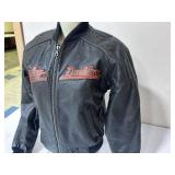 Harley Davidson Black Leather Motorcycle Jacket - Size Extra Small