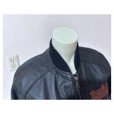 Harley Davidson Black Leather Motorcycle Jacket - Size Extra Small