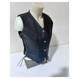 All-State Leather Riding Vest - Size Small