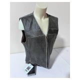 River Road Size XL Leather Riding Vest