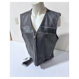 River Road Size XL Leather Riding Vest