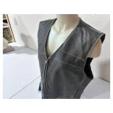 River Road Leather Riding Vest - Size 2XL