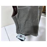 River Road Leather Riding Vest - Size 2XL