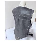 River Road Leather Riding Vest - Size 2XL