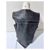 River Road Leather Riding Vest - Size 2XL