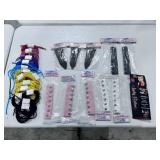 Biker Vest and shoe lace, Leather Hair Accessories Lot