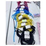 Biker Vest and shoe lace, Leather Hair Accessories Lot