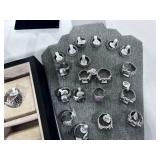 Large Biker Jewelry Lot great for resale