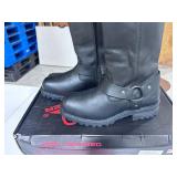 Z-1R Premium Leather Motorcycle Boots Size 9