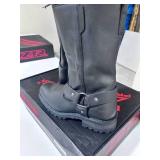 Z-1R Premium Leather Motorcycle Boots Size 9