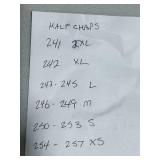 All - State Leather Half Chaps - Size Med.