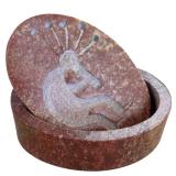 Collectable Native American Decorative Items including a Hand Woven Basket