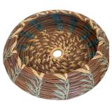 Collectable Native American Decorative Items including a Hand Woven Basket
