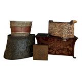 Assorted Decorative Medal Baskets and Set of Decorative Coasters
