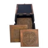 Assorted Decorative Medal Baskets and Set of Decorative Coasters