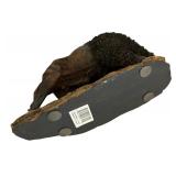 Vintage Decor including Little Elk Hunts Buffalo by Jessie Brewer McGraw and Two Buffalo Sculptures