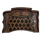 Three Unique Decorative Baskets and Tops for Storage or Decor