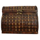 Three Unique Decorative Baskets and Tops for Storage or Decor