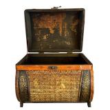 Three Unique Decorative Baskets and Tops for Storage or Decor