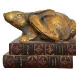 Beautiful Lot of Home Decor including Brass Bunny, Candle Holder, Frame and More